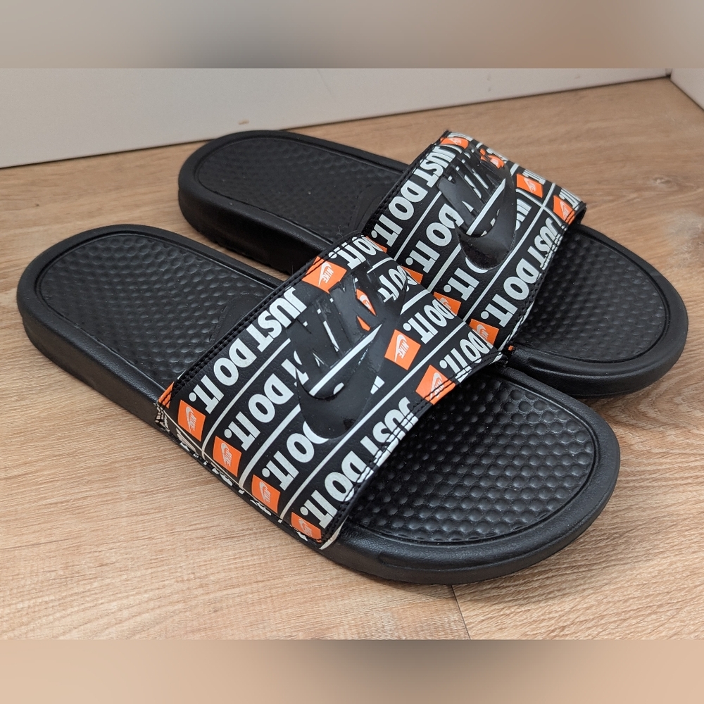 Nike Just Do It Black Benassi Slides